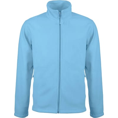Kariban Microfleece met rits heren K911 - sky blue - M