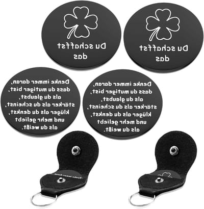 Motiverende tas met omarming en geluksbrenger - Inspirerende geschenken voor vrouwen, jongens en patiënten (zwart)
