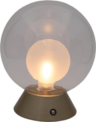 Luxus Europe - Tafellamp Touch Nora Goud - Draadloze LED Tafellamp Binnen - USB-C Oplaadbaar - Touchbediening - Dimbaar - 3 Lichtkleuren