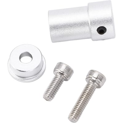 Accouplement d'arbre 5 mm en alliage d'aluminium, connecteur de coupleur d'arbre stable pour roue de robot CC white