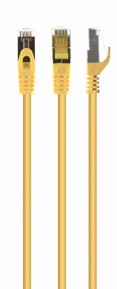 FTP Cat6 patchkabel, 0.25 m, geel