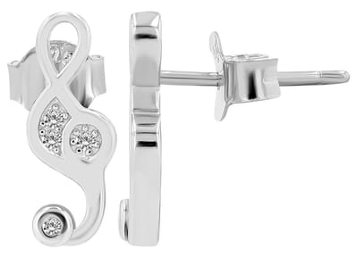 AKZENT Akzent damesoorbel "Shiri" van 925 Sterlingzilver, gerhodineerd, duurzaam
