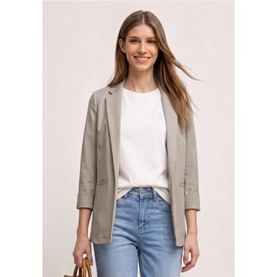 Blazer in een lang en open model