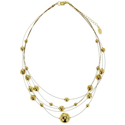 Behave - Ketting - Goudkleur - Met Parels - 46 cm