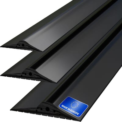 Garagedeur Afdichting - Vloerafdichting Rubber - Tochtvrij Maken - EPDM Materiaal - 4.5 Meter 15mm 80mm - Zwart