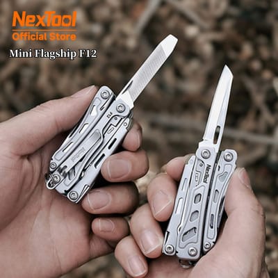 NexTool Mini Flagship F12 15-in-1 Multitool Vouwbare EDC Handgereedschap Schroevendraaier Mini Tang Vijl Schaar Flessenopener Buitengebruik Stone