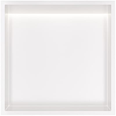 Hotbath &More BOX030L inbouwnis 30x30x10cm met verlichting mat wit
