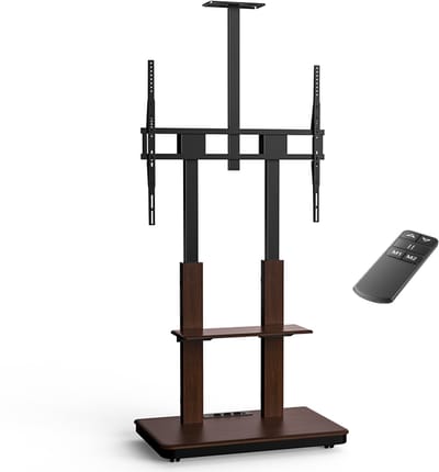 Duolite Verrijdbare Elektrische TV Standaard Walnoot