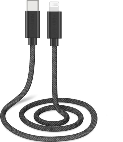 Musthavz USB-C naar Lightning Kabel 0.5 Meter – Zwart – MFi Gecertificeerd – Gevlochten Snellaadkabel