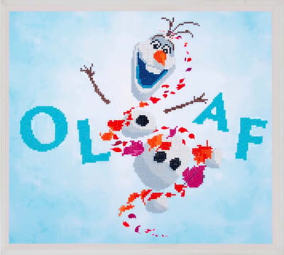 Diamond Painting Disney Frozen II Olaf Diamond Painting 47x42cm. DP Volledige bedekking - Ronde steentjes - diamondpainting inclusief tools