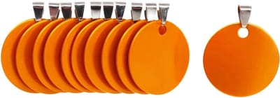 Ronde Aluminium Lege Hangers voor Honden, Gepersonaliseerde ID Tags voor Huisdieren, DIY Naam Tags voor Katten en Honden, 3 cm Diameter, Goud, 12 Stuks