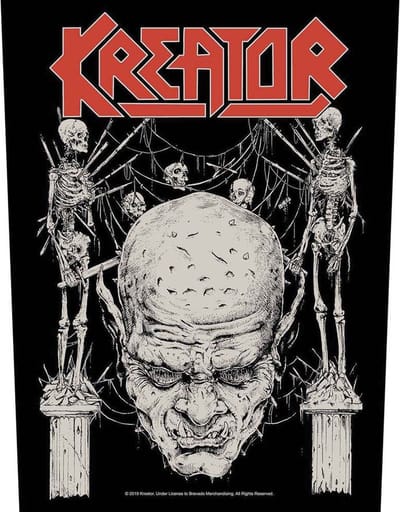 Kreator - Skull & Skeletons Rugpatch - Zwart
