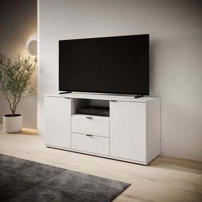 Meubella - Galeno - TV-Meubel - Lichtgrijs - 130x41x63 cm