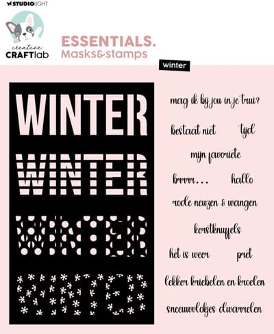 Mask & stamp Winter - Essentials nr. 10