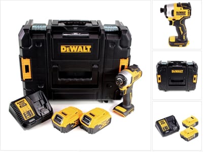DeWalt DCF 809 P2T accu-slagmoersleutel 18 V Brushless Li-Ion in T-STAK doos + 2 x 5.0 Ah accu + lader