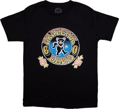 Grateful Dead - Bear Roses Heren Tshirt - S - Zwart