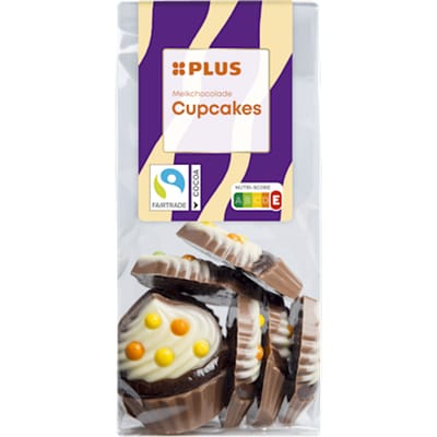 Chocoladefiguren cupcakes melk