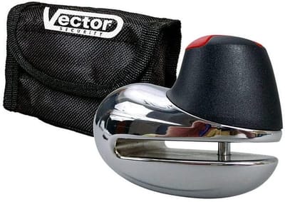 Mini Schijfslot - Veiligheidsslot - Motor Beschermen - Stofhoes Inbegrepen - 42 mm - Chroom