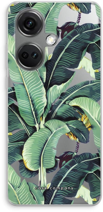 Case Company® - Hoesje geschikt voor OnePlus Nord CE 3 hoesje - Bananenbladeren - Soft Cover Telefoonhoesje - Bescherming aan alle Kanten en Schermrand