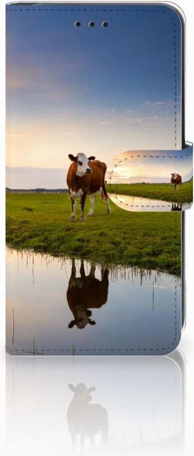 Xiaomi Mi A2 Lite Telefoonhoesje met Pasjes Koe
