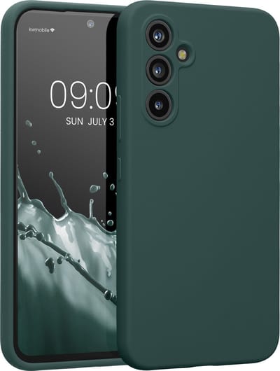kwmobile telefoonhoesje geschikt voor Samsung Galaxy A54 5G - TPU backcover met siliconen coating - Smartphone case in blauwgroen