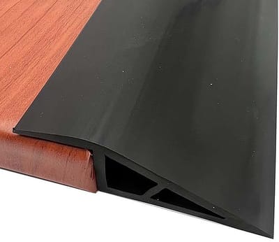 Overgangsprofiel - Zelfklevend Ramp Hoogte-Egalisatieprofiel - Voor vloeren en deuren - Zwart, 100 cm lang, 7 cm breed, 2 cm hoog