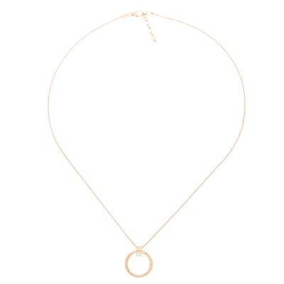 Orphelia 'Novalie' Dames 925 Echt Zilver Set: Ketting-Pendant + Oorbellen - Roze SET-7129/RG