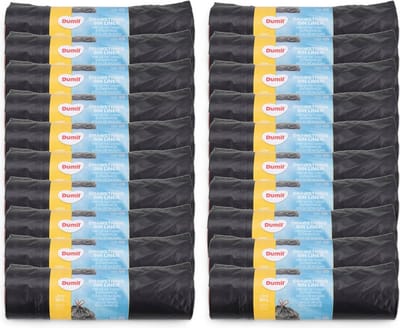 Dumil Vuilniszak met trekband - 15 zakken van 60 liter - 20 rollen