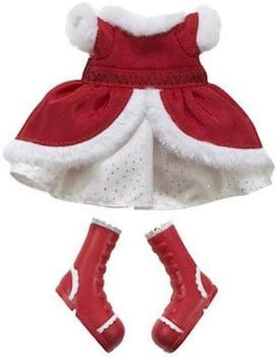 Feestelijke Kerstjurk Outfit voor Poppen - Mooie Feestkleding