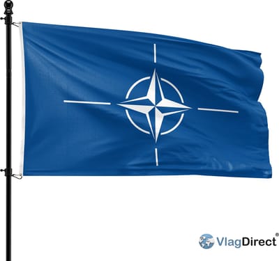 VlagDirect - NAVO vlag - NATO vlag - 150 x 225 cm - XL vlag.