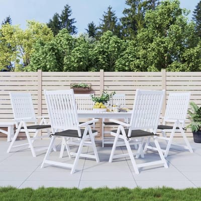Tuinstoelkussens 6 stuks - Zitkussens Buiten - Comfortabel Zitten - Waterdichte Oxfordstof - 50 x 50 cm - Antraciet