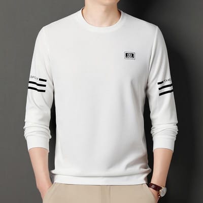Nieuw Velvet Winter Heren Lange Mouw Casual T-shirt Losse Ronde Hals Pullover Wafel Sweatshirt voor Heren 4XL gray