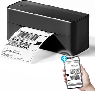 Stellar Labelmaker - Labelprinters - Label printer - Labelprinter verzendlabel - Bluetooth-labelprinter - Thermische printer - 4 x 6 etikettenprinter - Bluetooth etiketteerapparaat - Zwart