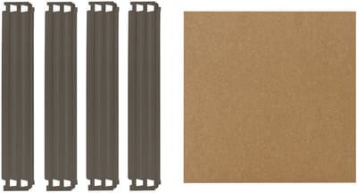 Shelfplaza PRO plankenset voor PRO zware stellingkasten - 23x23 cm - grijs