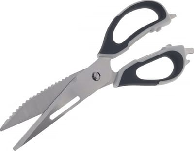 Benson Huishoud Schaar - 23 cm - zwart/grijs - RVS -kunststof