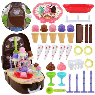 Woopie Ice Cream Shop speelset keuken in rugzak 36-delig. - UNI