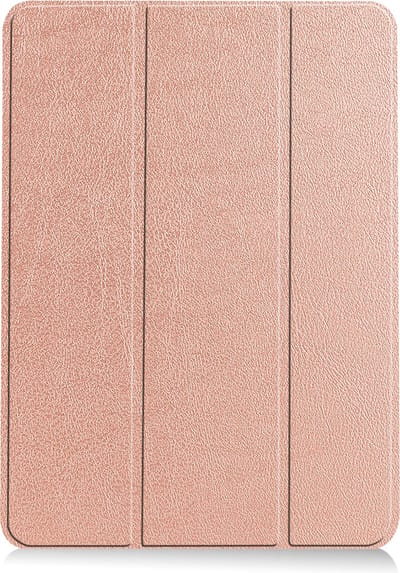 Hoesje - Geschikt voor Apple iPad Air 6 (2024) - 11 inch - 6e Generatie - M2 - Dun & Stevig - Trifold Bookcase - Hard Cover Case - Met Uitsparing Geschikt voor Apple Pencil - Hardcover Book - Tablet Hoes - Rosé goud