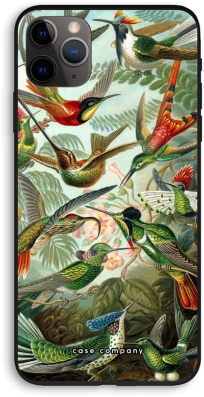 Case Company® - Hoesje geschikt voor iPhone 11 Pro Max hoesje - Haeckel Trochilidae - Biologisch Afbreekbaar Telefoonhoesje - Bescherming alle Kanten en Schermrand