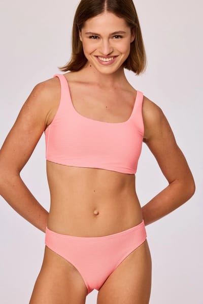 Woody bikini meisjes/dames - roodroze - 261-10-YAB-A/432 - maat L