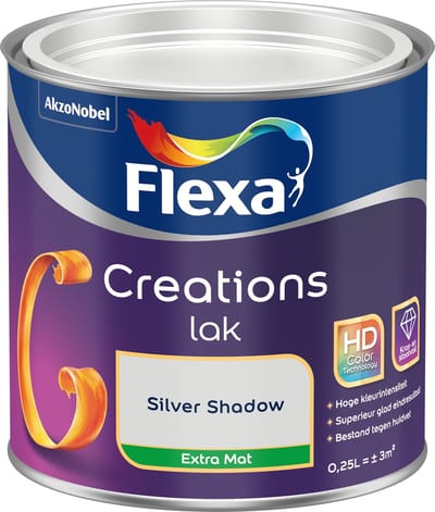Flexa Houtlak Creations - Extra Mat - Silver Shadow - 250ml