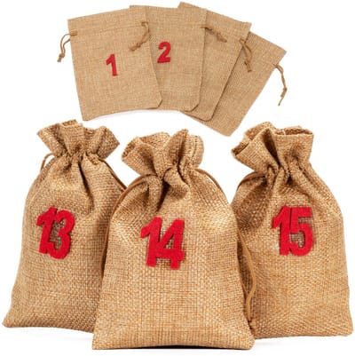 Springos Adventskalender | 24 lades | Stof | Zakjes