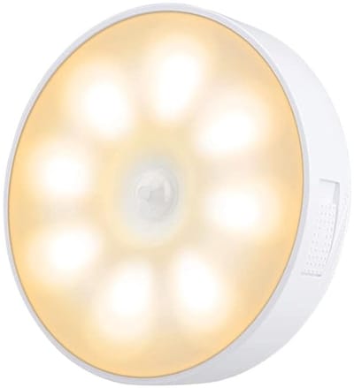 IBETTERTEC - Wandlamp LED Nachtlampje - met Bewegingssensor - LED Onderbouwlamp - Oplaadbare Draadloze Wandlamp - LED Tafellamp - USB Oplaadbaar - Warmwit - Bewegingssensor Licht voor Trappenhuis Gang Slaapkamer