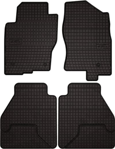 Wielganizator SolidPRO Serie - Rubber Autovloermatten - Zwart - Voor Nissan Navara III D40 FL