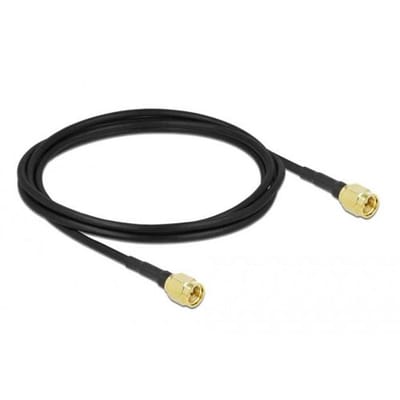 Delock Antenna Cable SMA plug to SMA plug LMR/CFD100 2 m low loss