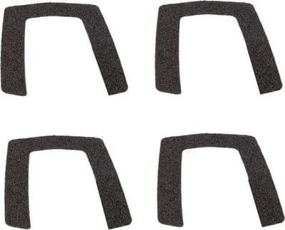 Ergotec Stickers Schuurpapier Voor Pedalen-ep-f 4 Stuks Zwart