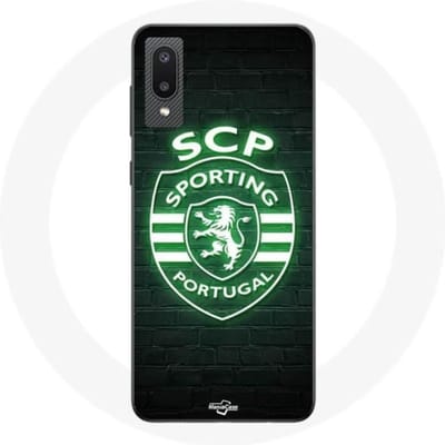 Coque - maniacase - Samsung Galaxy A02 - Noir - Souple - Lumineux SCP Sporting Portugal noir