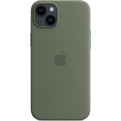 Apple - Siliconen hoesje - MagSafe - iPhone 14 Plus - Olijfgroen