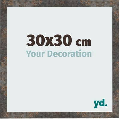 Your Decoration - Fotolijst 30x30 cm - MDF - Geoxideerd Metaal - Bologna