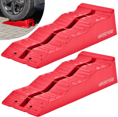 Heavy-Duty Caravan Nivelleerhellingen Set van 2 - UV-bestendige Antislip Wielblokken voor Campers en Aanhangwagens