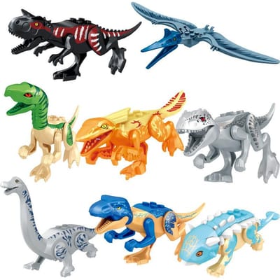 Jurassic Dinosaurs Indominus Rex Bouwstenen Set - Doe-het-zelf Tyrannosaurus Actiefiguur Speelgoedmodel voor Kinderen Cadeau